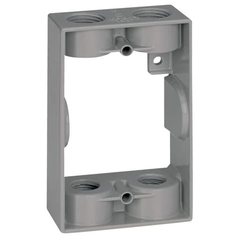 1 4 electrical box extension ring|exterior electrical outlet box extender.